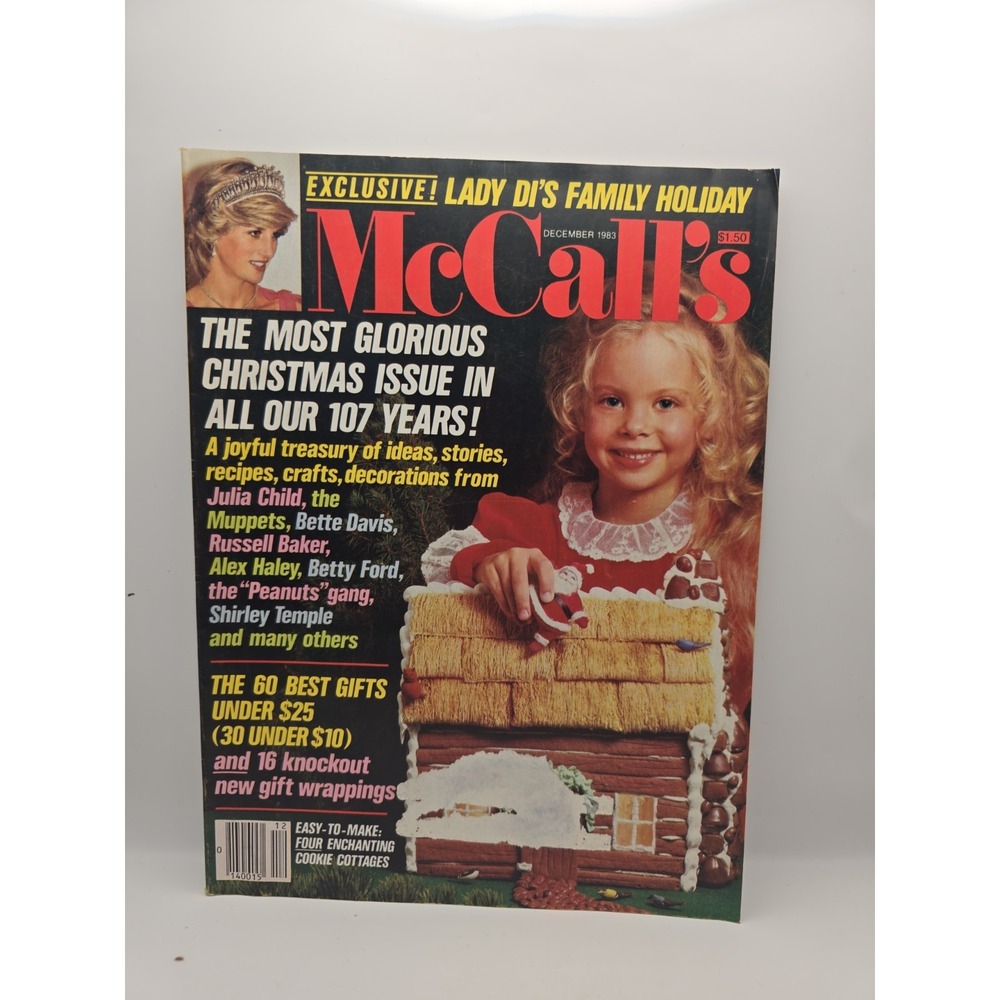 DECEMBER 1983 McCALL'S MAGAZINE-CHRISTMAS ISSUE-LADY DI'S FAMILY HOLIDAY